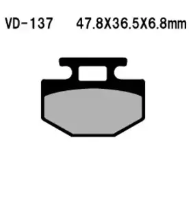 Plăcuțe de frână Vesrah VD-137 - VD-137