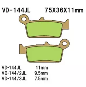Vesrah VD-144/3JL bremseklodser - VD-144/3JL
