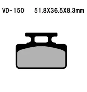 Vesrah VD-150 stabdžių trinkelės - VD-150
