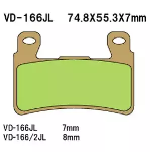 Plăcuțe de frână Vesrah VD-166/2RJL (FA265) - VD-166/2RJL