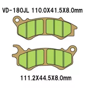Pastilhas de travão Vesrah VD-180JL (FA603HH) - VD-180JL 