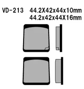 Zavorne ploščice Vesrah VD-213 - VD-213