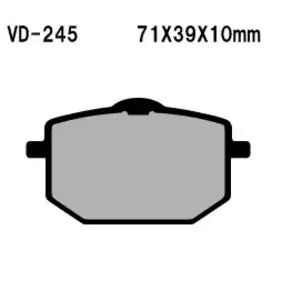 Brzdové destičky Vesrah VD-245 - VD-245