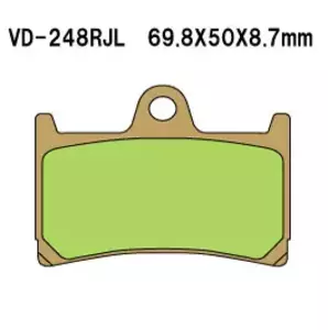 Vesrah VD-248RJL (FA380 FA252) brzdové doštičky (predné)-2