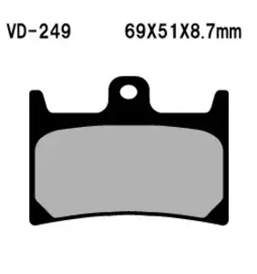 Zavorne ploščice Vesrah VD-249 - VD-249