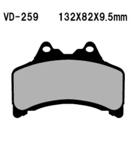 Спирачни накладки Vesrah VD-259 - VD-259