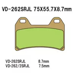 Klocki hamulcowe Vesrah VD-262RJL - VD-262RJL
