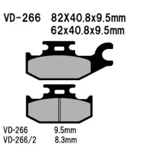 Zavorne ploščice Vesrah VD-266/2 - VD-266/2