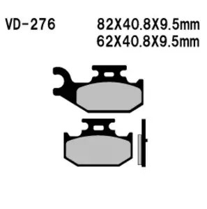 Plaquettes de frein Vesrah VD-276 - VD-276