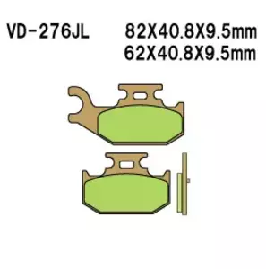 Plaquettes de frein Vesrah VD-276JL - VD-276JL