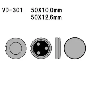 Vesrah VD-301 stabdžių trinkelės - VD-301