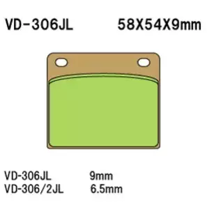 Vesrah VD-306/2JL bremseklodser - VD-306/2JL