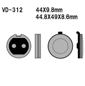 Vesrah VD-312 bremseklodser - VD-312