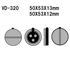 Zavorne ploščice Vesrah VD-320 - VD-320