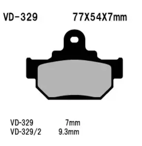 Bremsbeläge Bremsklötze Vesrah VD-329 - VD-329