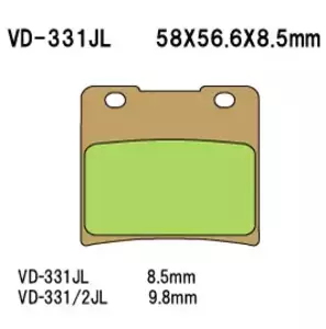 Klocki hamulcowe Vesrah VD-331/2JL Suzuki GV1400 GD/GT 1986 - VD-331/2JL