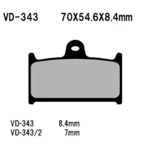 Plaquettes de frein Vesrah VD-343/2 - VD-343/2