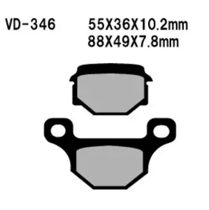 Zavorne ploščice Vesrah VD-346 - VD-346