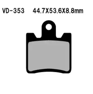 Plaquettes de frein Vesrah VD-353 - VD-353