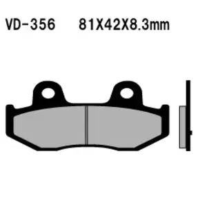 Plaquettes de frein Vesrah VD-356 - VD-356