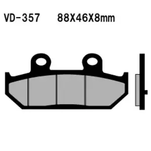 Vesrah VD-357 stabdžių trinkelės - VD-357