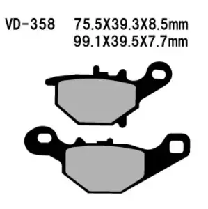 Спирачни накладки Vesrah VD-358 (FA401) - VD-358