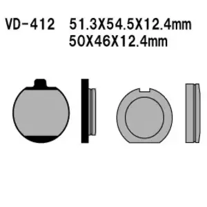 Zavorne ploščice Vesrah VD-412 - VD-412