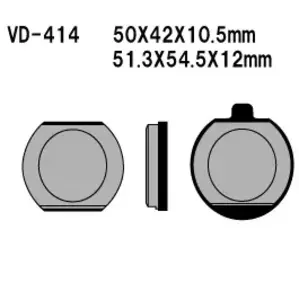 Plaquettes de frein Vesrah VD-414 - VD-414