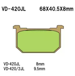Klocki hamulcowe Vesrah VD-420/2JL - VD-420/2JL