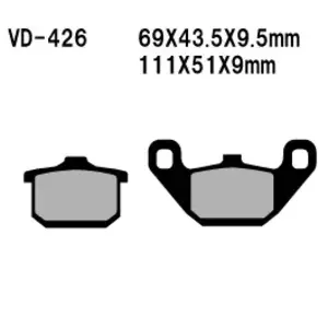 Bremsbeläge Bremsklötze Vesrah VD-426 - VD-426