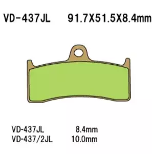 Vesrah VD-437JL stabdžių trinkelės (FA424) - VD-437JL