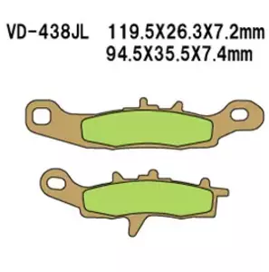 Klocki hamulcowe Vesrah VD-438JL (FA349, FA258) - VD-438JL