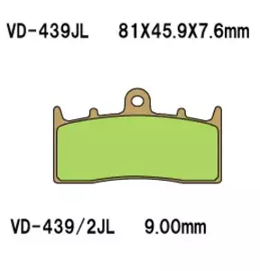 Plaquettes de frein Vesrah VD-439JL - VD-439JL