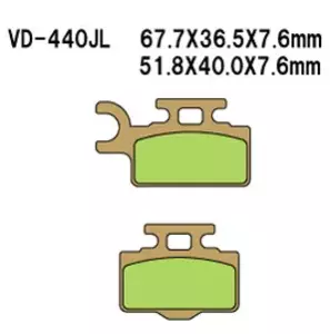 Brzdové doštičky Vesrah VD-440JL - VD-440JL