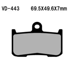 Zavorne ploščice Vesrah VD-443 (FA347)-2