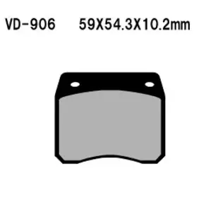 Plaquettes de frein Vesrah VD-906 - VD-906