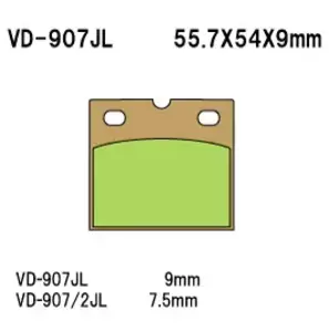 Plaquettes de frein Vesrah VD-907/2JL - VD-907/2JL