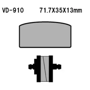 Bremsbeläge Bremsklötze Vesrah VD-910 - VD-910