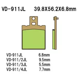 Vesrah VD-911JL kočione pločice - VD-911JL