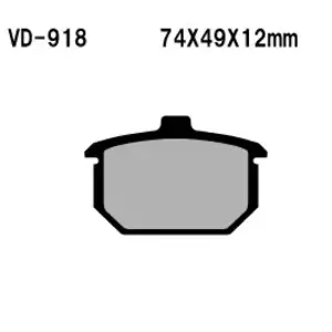 Plaquettes de frein Vesrah VD-918 - VD-918