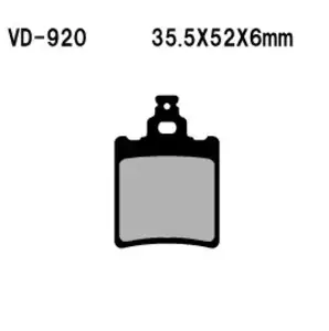 Vesrah VD-920 stabdžių trinkelės - VD-920