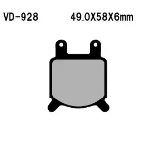 Klocki hamulcowe Vesrah VD-928 - VD-928