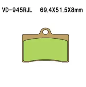 Vesrah VD-945RJL remblokken - VD-945RJL