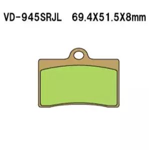 Zavorne ploščice Vesrah VD-945SRJL - VD-945SRJL