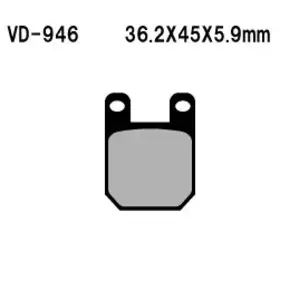 Plaquettes de frein Vesrah VD-946 - VD-946