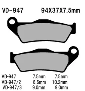 Спирачни накладки Vesrah VD-947 (FA181) - VD-947