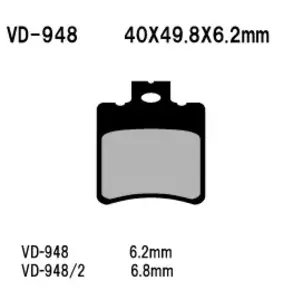 Plaquettes de frein Vesrah VD-948 - VD-948