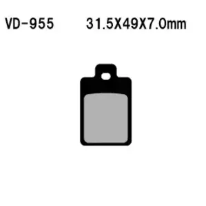 Plăcuțe de frână Vesrah VD-955 - VD-955