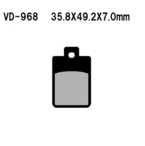 Plăcuțe de frână Vesrah VD-968 - VD-968