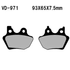 Plaquettes de frein Vesrah VD-971 - VD-971